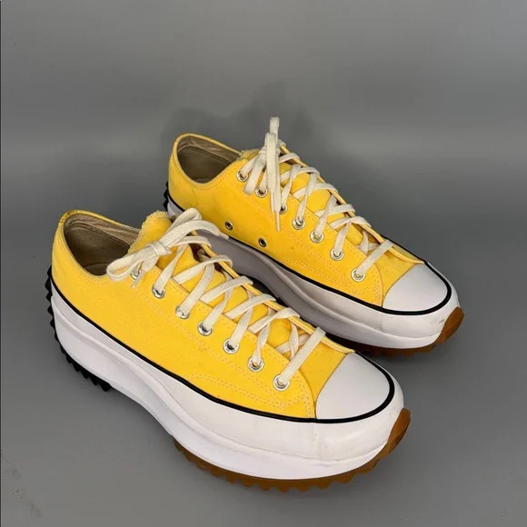 Converse Run Star Hike Ox - Citron Pulse Yellow Platform Sneakers Men 10.5 W 12 - Picture 2 of 7